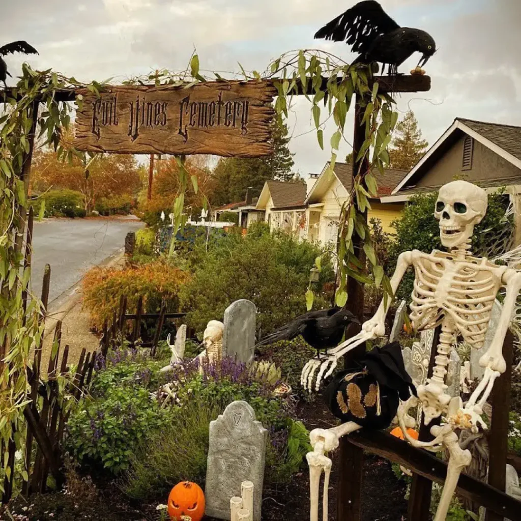 Bone-Chilling Cemetery Setup