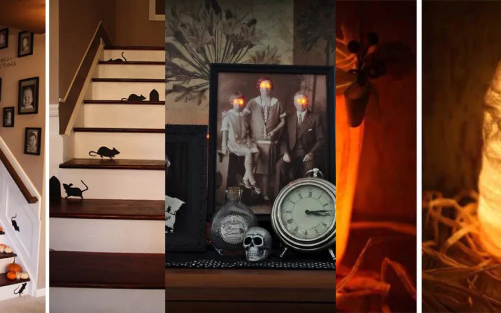 Easy DIY Halloween Home Decorations Featured Collage