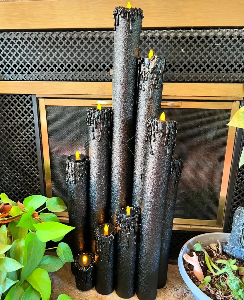 Gothic Black Candles