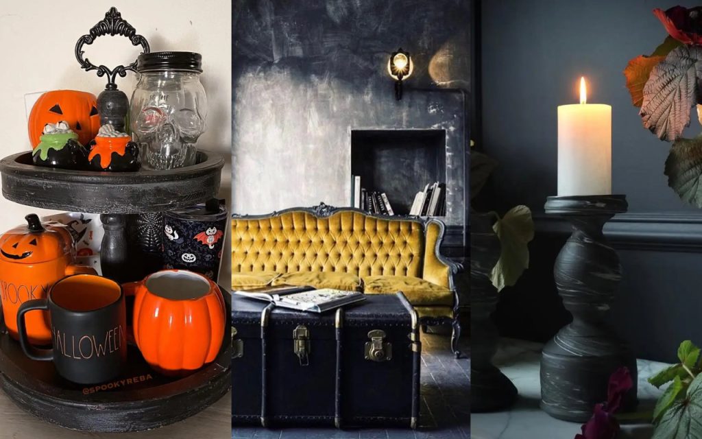 Halloween Decor Ideas for a Spooky Interior That’ll Have Guests Asking If It’s Real Featured Collage