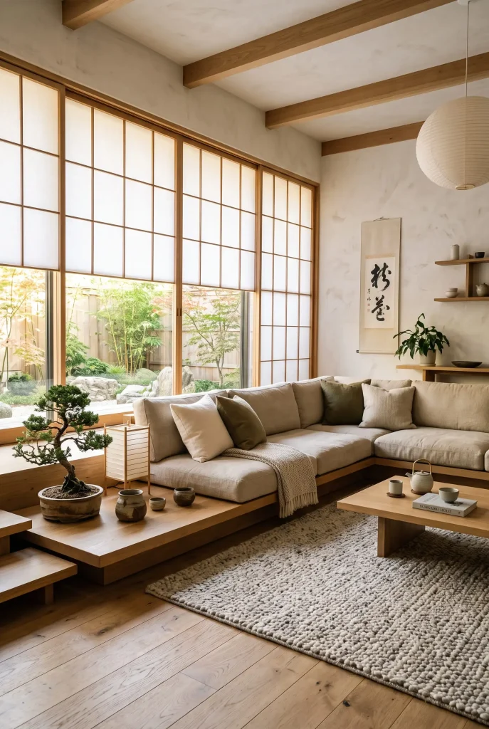 Low Wooden Platform Sectional