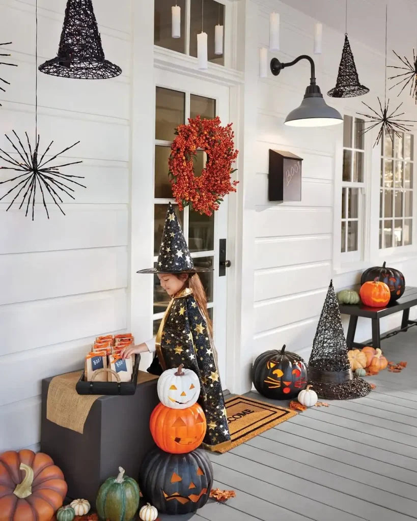 Porch of Pumpkins