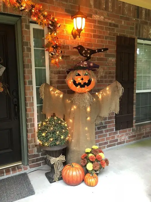 Pumpkin Scarecrow Welcome