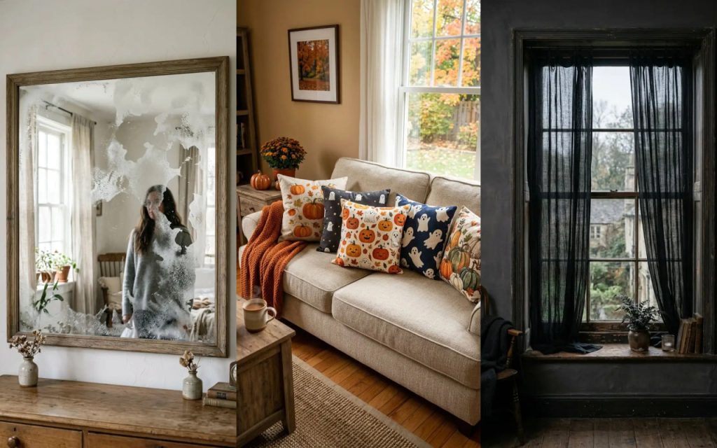 Spooktacular Halloween Living Room Ideas to Wow Your Guests Featured Collage