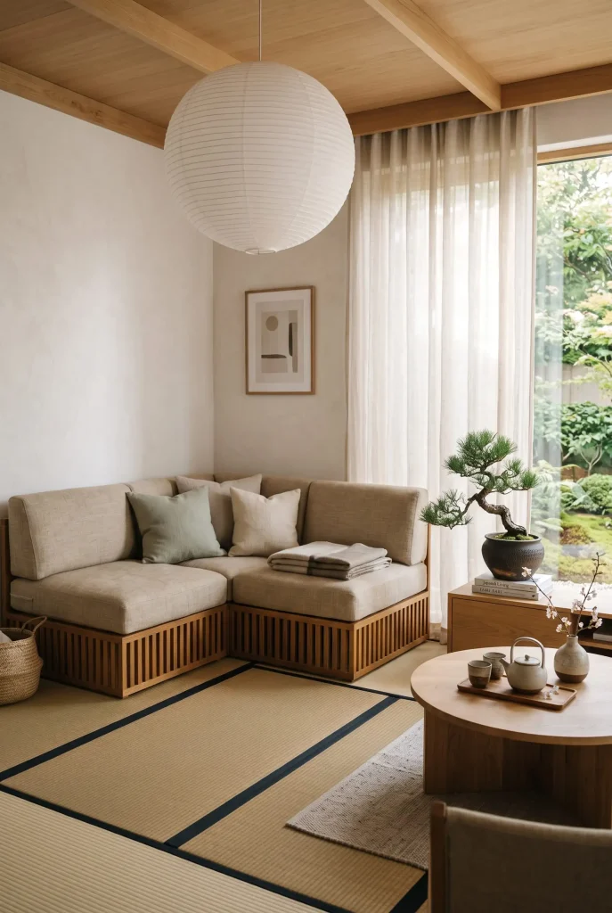Two-Tone Japandi Linen Mix