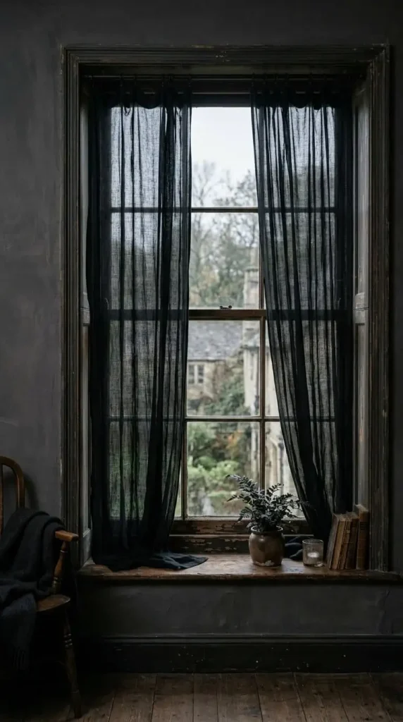 Windows, Curtains, and Entryway