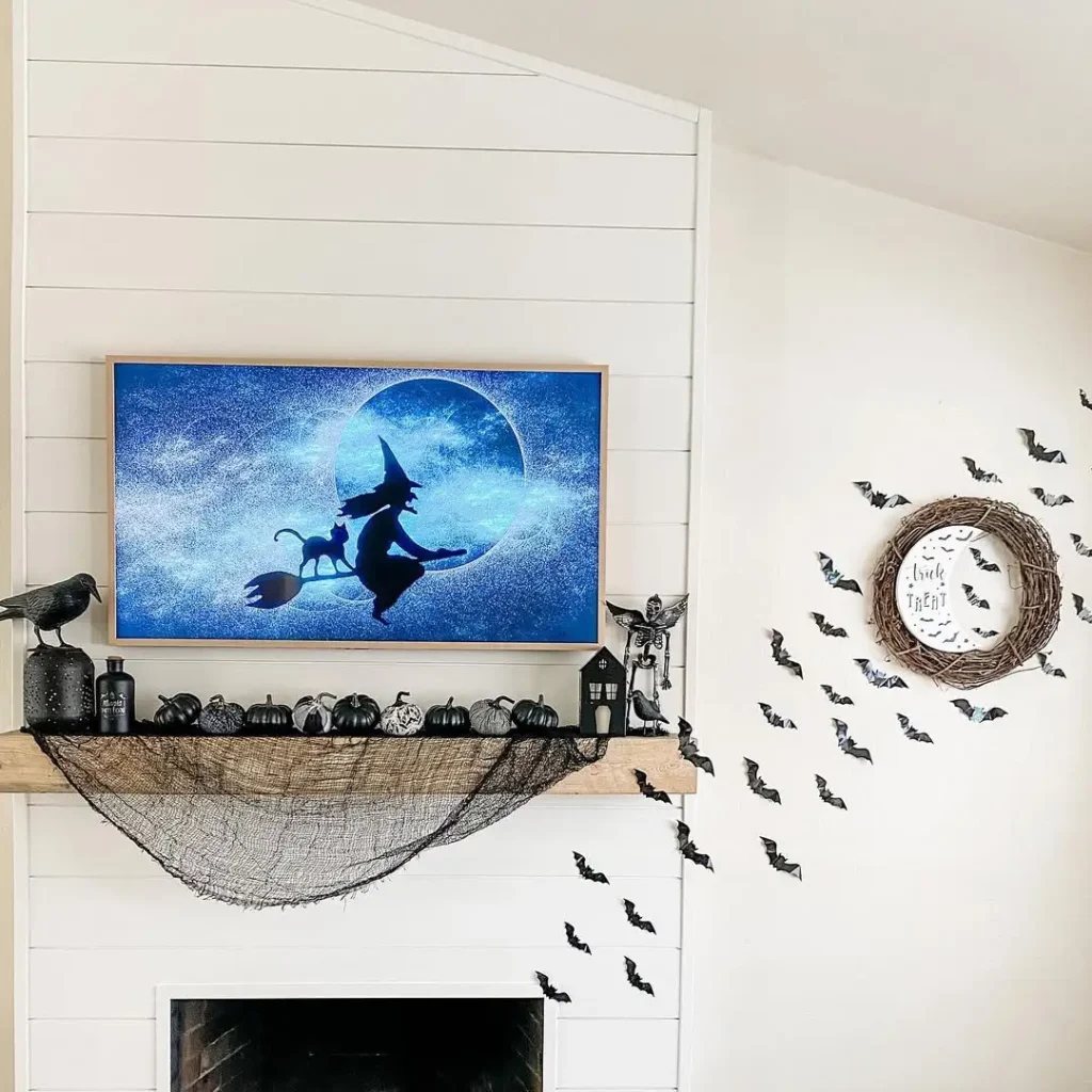 Witchy Minimalist Mantel